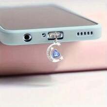 Special Dust Plug For Colored Love Pendant, Suitable For Mobile Phones - Trái tim tình yêu màu đỏ - Xem 7