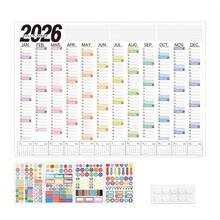 2026 Calendar Planner, Large Grid Wall Calendar, Checklist & To-Do List, For Home, Office Organization, Size: 28.5inch * 20.66inch - 28.5 Inches * 20.66 Inches - View 10