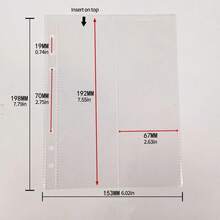 10pcs A5 Size Clear PP Loose Leaf Refill Pages, Practical 6-Ring Design, Compatible With Card & Sticker Storage Albums - Multicolor - View 7