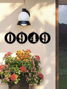 1 Stück Digitale 0-9 Metall Hausnummer - frei kombinierbar, robuste Gusseisen Hausnummernplatte, wandmontierte Briefkastennummer, geeignet für Heim-Dekoration, Garten-Dekoration, Haustür, Garagentor, Geschäft, Studio, Eingangsbereich Wanddekoration, ideal für Heimdekoration und Weihnachtsgeschenke