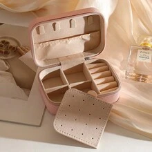1pc New Jewelry Storage Box, Multifunctional Jewelry Organizer Box, Jewelry Arrangement And Storage, Mini Jewelry Box, Jewelry Box, Cabinet Storage Box, Necklace Earrings Bracelet Ring French Exquisite Jewelry Box, High-End Precision Multi-Layer Lockable Large Capacity Anti-Oxidation Bracelet Earring Necklace Jewelry Storage Case Tray Jewelry Storage Box - Multicolor - View 7