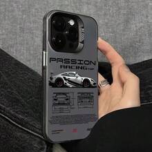 Funda de Teléfono P-Porsches de Alto Rendimiento Compatible con iPhone 17, 16E, 16, 15, 14, 13, 12, 11 Mini Pro Max, Air, X, XR, XSMAX, 8, 7 Plus.Cuenta con Parte Trasera Mate Anticaídas, Diseño a Prueba de Golpes, Aspecto Moderno, Diseño Impreso UV - Color mezclado 1 - Ver 5