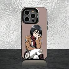A-Attack On T-Titan Mikasa Phone Case Cover Compatible With  16,15,14,13,12,11,Pro,XS,Max,Plus,Mini,SE Black Candy Matte Shockproof Cover, Compatible With  17 Case,  17 Pro Case,  17 Pro Max Case - Z1 - View 10