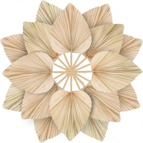 1 Stück 44cm natürliche getrocknete Palmwedel, große getrocknete Palmfächer, getrocknete Blumenstrauß für Boho-Hochzeit, Zuhause, Party, Küche, Vase, Bauernhaus-Tischdekoration, Jahrestags-Dekoration