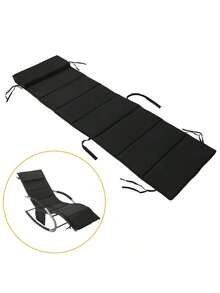 SoBuy OGS28 Swing Lounger Garden Lounger With Bag And Pillow Breathable And Airy Rocking Lounger Sun Lounger Deck Chair For Gardens, Courtyards, Beaches, 100 Kg Load - Cushion - View 12