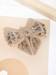 1枚男士时尚闪亮水晶水钻蝴蝶结胸针，适合约会、派对、节日、舞台表演等场合。 - 彩色 - 查看 2