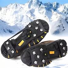 Outdoor Ice And Snow Anti-Slip Shoe Covers, Five-Toothed Ice Claws, Winter Shoe Nails, Universal, Super Elastic, Anti-Slip Wonder For Climbing Snow-Capped Mountains And Ice Surfaces,Shoe,Spring Summer Picks,Brides Maid Gifts,Room,Bedroom Deccor,Bedroom Deccor,Beach,Travel,For Men,For Women,Vacation - Multicolor - View 2