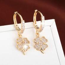 1 Pair Delicate Floral Earrings, Gentle & Fashionable Korean Style, Suitable For Daily Wear