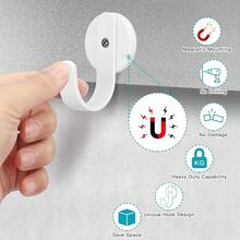 2-Pack Magnetic Wreath Hangers For Metal Doors, Christmas Decor - 白色 - 查看 5