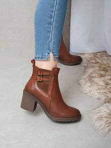 Women Ankle Boots & Booties - Brown - View 2