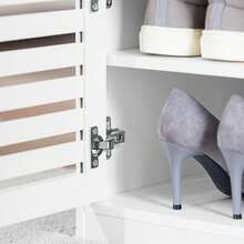 SoBuy Shoe Bench With Seat, Wardrobe Bench, Bench With Storage Space, Hall Bench, Shoe Chest, Chest Of Drawers, Shoe Rack With Seat, Narrow Bench, W X H X D Approx. 71 X 43 X 35 Cm FSR23-II - White - View 7