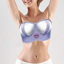 Smart Wireless Electric Vibrating Heated Massage Bra With EMS Patches Ideal Gift For Mother Girlfriend Or Best Friend On Valentine's Day Or Anniversary - Purple - View 4