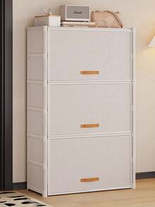 1pc Covered Dust-Proof Shoe Rack, Storage Shelf, Space-Saving, Sturdy & Fashionable, Easy To Assemble & Disassemble, Portable, Suitable For Living Room, Bedroom, Entryway, Office, Home, Multi-Layer Storage, Holiday Gift, Valentine's Day Gift, Children's Gift - Multicolor - View 9