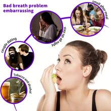 Fresh Mouth Spray Clean Mouth Odor Fresh Breath Remaining Fragrance Portable Spray - Negro - Ver 4