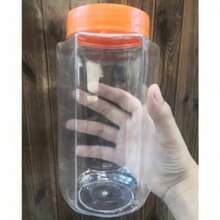 Envase Bote Tarro Contenedor pet plástico con tapa plana - Multicolor - Ver 2