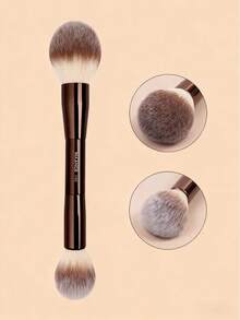 MAANGE 1 Stück Professionelles Dual-Kopf Gesichts-Make-up Pinsel Set, tragbarer Reise-Make-up Pinsel, geeignet für Lose Puder Pinsel, Rouge Pinsel, Highlighter Pinsel, Verschmierter Pinsel, Make-up Werkzeuge mit weichen Fasern für einfachen Transport, Pinsel für Reisen, Geschenk für Frauen & Mädchen, Foundation Pinsel, Abdeckstift Pinsel, Rouge Pinsel, Konturpinsel, Rouge Pinsel, Bronzer Pinsel, Puder Pinsel, Foundation Pinsel, Rouge Pinsel, Werbegeschenke - Schokoladenbraun - Übersicht 10