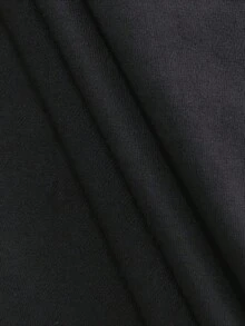 Image Featuring Anime Inspired Art With A Character's Face Printed On Front And Back With Double Sided 1pcs Long Sleeve 100% Cotton Fall Round Neck Tshirt For Casual Wear - 黑色 - 查看 6