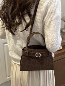 2025 Mini Square Shoulder Bag, Coffee Brown Color, Retro Style, Suitable For Daily Use, Dating, Gifts, Shopping, Wallet, Office, College, Work, Business, Commuting, Outdoor Activities, Travel, New Autumn And Winter Women Bag, Best Fall Purse,