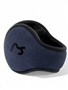 meetsunny 超保暖仿毛皮可折叠冬季耳罩，寒冷天气保暖加厚柔软抓绒耳罩，可调节弹力耳套，跑步骑行滑雪后可佩戴，男女通用