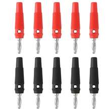 10 piezas de conectores tipo tornillo de alta corriente de 32A, conectores macho apilables de 4mm, cable de altavoz, conectores de banana de alta corriente de 4mm - Multicolor - Ver 1