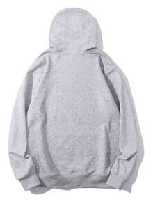 "Trending Mysterious Dark-Haired Anime Guy Graphic Anime Fan Sweatshirt"Unisex Hoodie: Loose Fit, Makes You Look Slimmer, Stylish For The Street. Classic Hood, Easy To Match, Fits All Body Types. - 灰色 - 查看 2