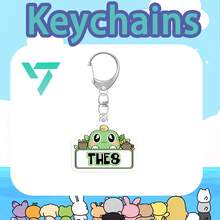 Seven-Teen/SVT/Kpop 钥匙扣，Seven Teen 钥匙扣，姓名钥匙扣，卡通可爱钥匙扣，包包挂饰钥匙扣，帆布包装饰吊坠，2D 亚克力钥匙扣，精美装饰，生日礼物，圣诞礼物 - 彩色 - 查看 25