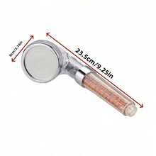 High Pressure Shower Head, Ionic Filter Showerhead With 3 Setting, Water Saving And Stone Filter Beads Handheld Shower  (No Hose) - Black and White - View 2