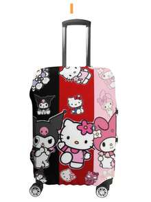 三丽鸥行李箱防尘罩保护套，全尺寸行李箱保护套，派对小礼物，适用于各种拉杆箱和弹性行李箱，防暴雨、防风雪等恶劣天气，保护行李箱免受刮擦和损坏，可空运托运以避免损坏！