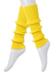 1 双女士暖腿袜，可爱针织舞蹈暖腿袜，Y2k