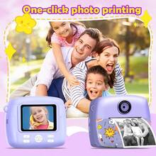 PoddyPony 2.4英寸屏幕数码相机玩具，即时打印，益智拼图，3-12岁男孩女孩最佳圣诞节/生日礼物，儿童相机，圣诞节，即时相机，儿童智能手机，儿童热成像相机 - 多色 - 查看 4