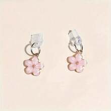Pearlescent Alloy Dripping Cherry Blossom Mobile Phone Dust Plug Pendant DIY Mobile Phone Charging Port Dust Pendant Small Gift