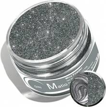 Matio Mica Powder, 1.8oz/ 50g White Pearlescent Effect Mica Powder Epoxy Resin Natural Color Pigment Soap Making, Bath, Candle Dye, Resin, Paint,Nails,Jewelry, Slime Pigment - 灰色 - 查看 7