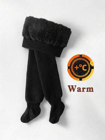 1 artículo Mallas para niños Leggings para bebés y niños pequeños Actualiza el guardarropa de invierno de tu hija con estas mallas engrosadas. Super cálidas, perfectas para actividades al aire libre.