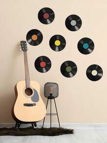 黑胶唱片墙贴、墙面拼贴套装、美学图片、专辑封面海报、青少年男孩女孩卧室装饰、摇滚音乐派对装饰、圣诞节、万圣节、感恩节、婚礼创意礼物