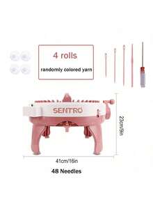 MAZHA Sentro 22/40/48 Needle Hand Knitting Loom Kit, DIY Scarf, Hat, Sweater And Socks For Adults And Kids, With Row Counter