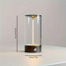 Lampada minimalista da comodino senza fili, lampada da tavolo ricaricabile moderna con 3 livelli di intensità regolabile, adatta per ufficio/soggiorno/cucina/camera da letto/cena di coppia/scrivania/caffè/ristorante/terrazza, lampada da comodino, lampade da terra per il soggiorno, lampade da camera da letto per il comodino, lampada per la camera da letto