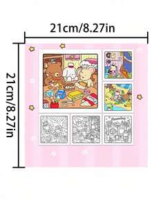 (Regalo di Natale) 1 pezzo Libro da colorare comodo e carino per amici: Libro da colorare Coco Cozy di 48 pagine [Carino] Libro di pittura graffiti con creature adorabili. Strumenti di disegno Montessori, regalo creativo. Facile da colorare con linee. Natale. Ognissanti