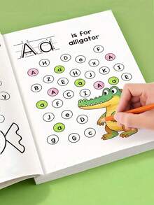 1 Stück A-Z Buchstaben Übungsheft für den Kindergarten - Englisch lernen und Schreibübungen für Vorschulkinder, wiederverwendbares Handschrift Übungsheft, Magic Practice Workbook Set, Schüler, Schreibwaren, Schulmaterial, Fantasy Buch, geeignet als Lernbelohnung, Urlaubsgeschenk oder Geburtstagsgeschenk, Schreibwarenbedarf