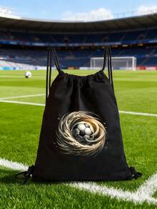 Drawstring Bag School Backpack Sport Bag Women's Fashion Shoulder Backpacks Canvas Shopping Bag Organizer For Travel Cycling Hiking Woman Large Capacity Storage Shopper Bags Initial Name A To Z Pink Letter Print