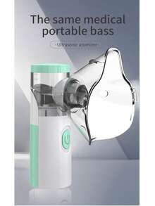 Portable Handheld Ultrasonic Micro Mist Humidifier, Quiet Mini Electronic Atomizer For Home & Outdoor Use - White - View 1