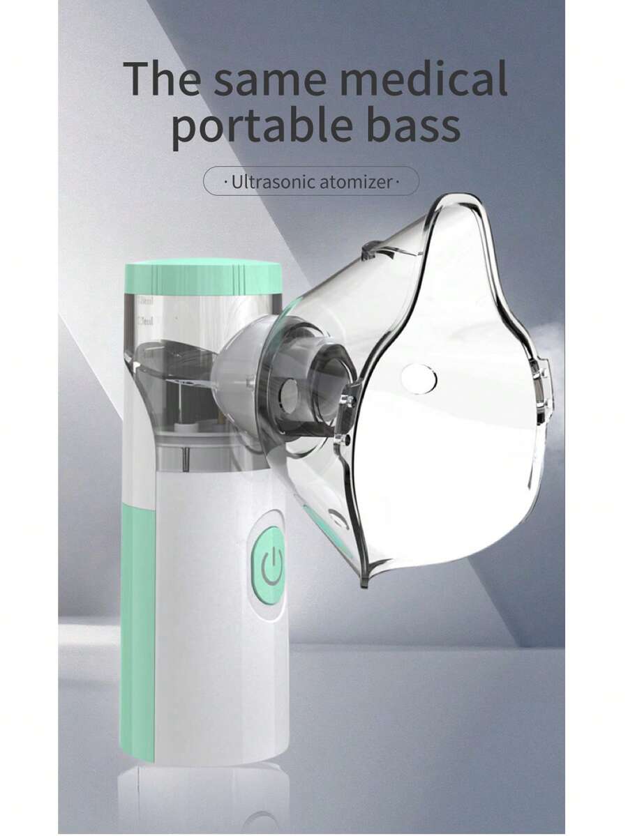 Portable Handheld Ultrasonic Micro Mist Humidifier, Quiet Mini Electronic Atomizer For Home & Outdoor Use - White - View 1