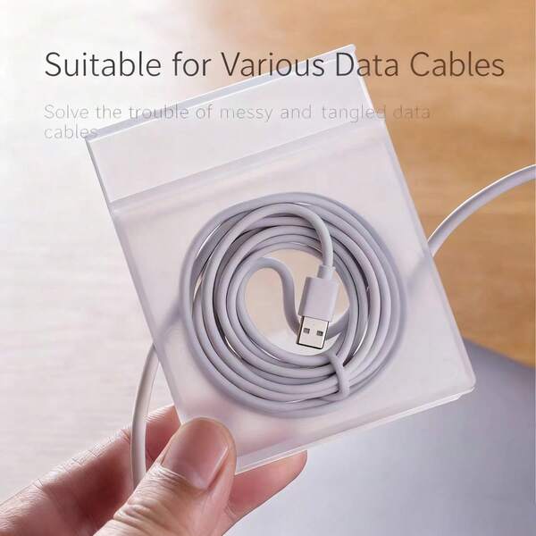 Telescopic Data Cable Storage Box, Portable Rotating Multifunctional Charging Cable Sorting, Winding, Winding And Organizing Device