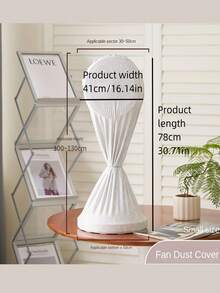 1Pc Electric Fan Dust Cover, Anti-Pinch Flashlight Fan Protective Cover Mesh Cover Dust Cover, Home Appliance Dust Cover Storage Bag, Suitable For School, Office, Home, Travel, Dormitory, Autumn And Winter Storage Home Storage Autumn And Winter Decoration,School Stuff. Decorations. - Multicolor - View 5