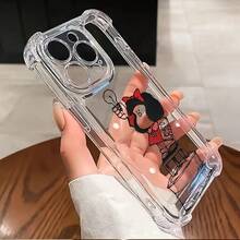 Funda Adorable de Anime Mafalda para iPhone 16, 15, 14, 13, 12, 11 Pro Max, X, XR, XS Max, 8 Plus - Cubierta Trasera Suave Transparente Antigolpes - Color 1 - Ver 3