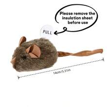 Intelligent Sensing Voice Plush Mouse Cat Toy, Realistic Meowing Soft Mouse Toy For Pet Entertainment