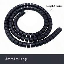 1米-8/10/16/22/28/32/42毫米多尺寸线缆管理保护螺旋缠绕管，线缆整理器，线缆保护套