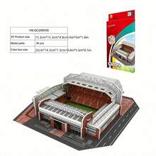 DIY 3D Paper Puzzle Kit - Football Stadium Series | Colorful Assembly Model | Educational Toy For Youngsters & Sports Fans | High-Quality 3D Jigsaw With Detailed Soccer Field Design, Puzzle Toys,The Perfect Halloween Gift For Puzzle Lovers - Multicolor - View 20