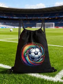 Drawstring Bag School Backpack Sport Bag Women's Fashion Shoulder Backpacks Canvas Shopping Bag Organizer For Travel Cycling Hiking Woman Large Capacity Storage Shopper Bags Initial Name A To Z Pink Letter Print