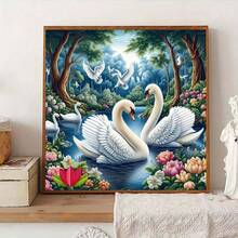 1pc Frameless 5D DIY Diamond Painting Kit, Diamond Art, Creative Art Project For Home Wall Decor, Holiday Party Decoration, Artistic Home & Office Decor | Vivid Wall Art | Handmade Gift For Friends, Birthday, Christmas, Halloween, Thanksgiving