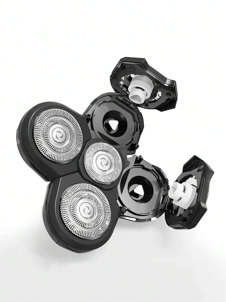 2个电动剃须刀替换刀头 - 5刀片设计，5个刀头电动剃须刀替换刀片，不锈钢和ABS材质剃须配件